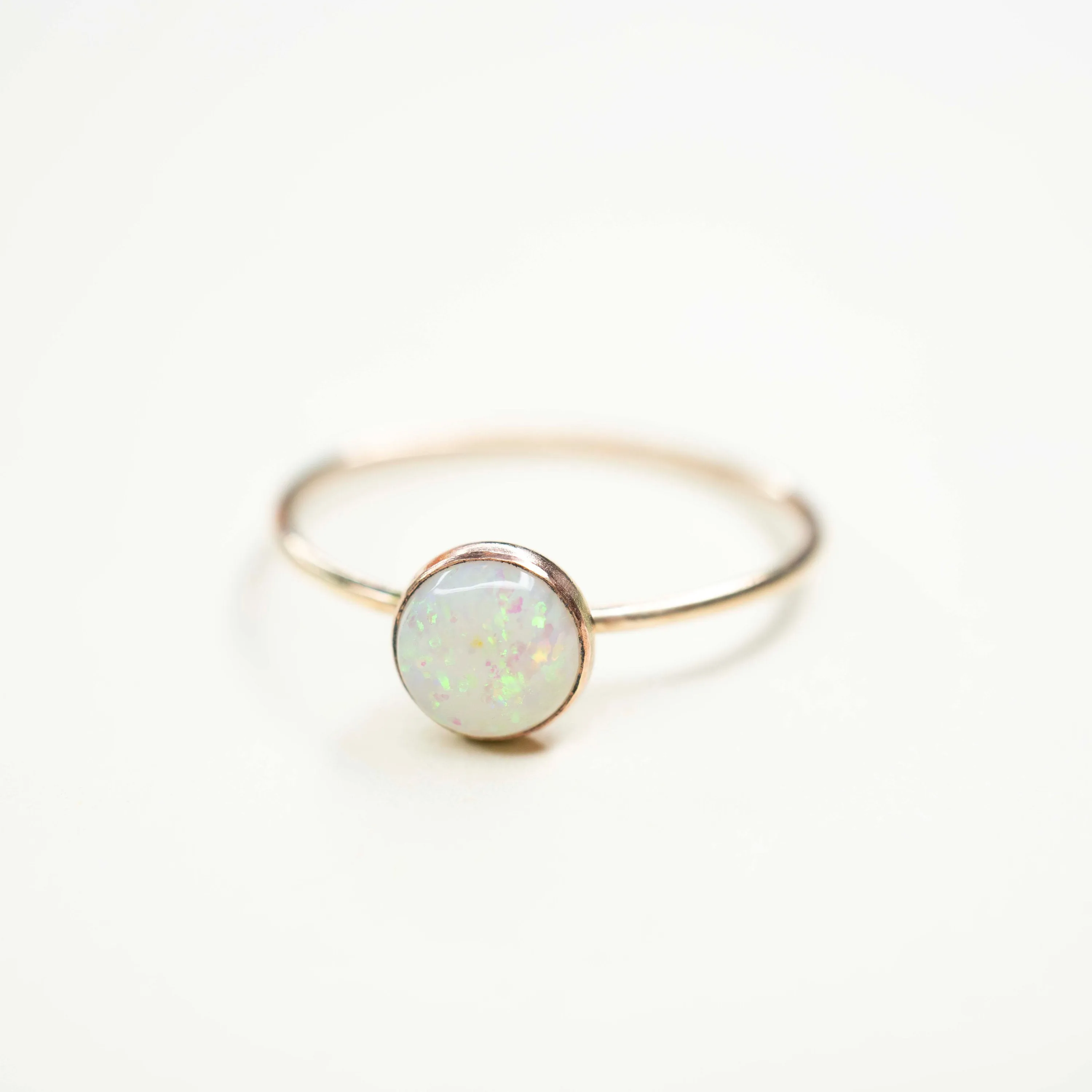 Gold Filled Natural Opal Ring