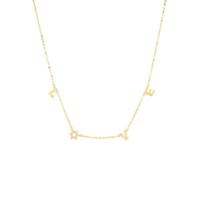 gold plated "LOVE" necklace