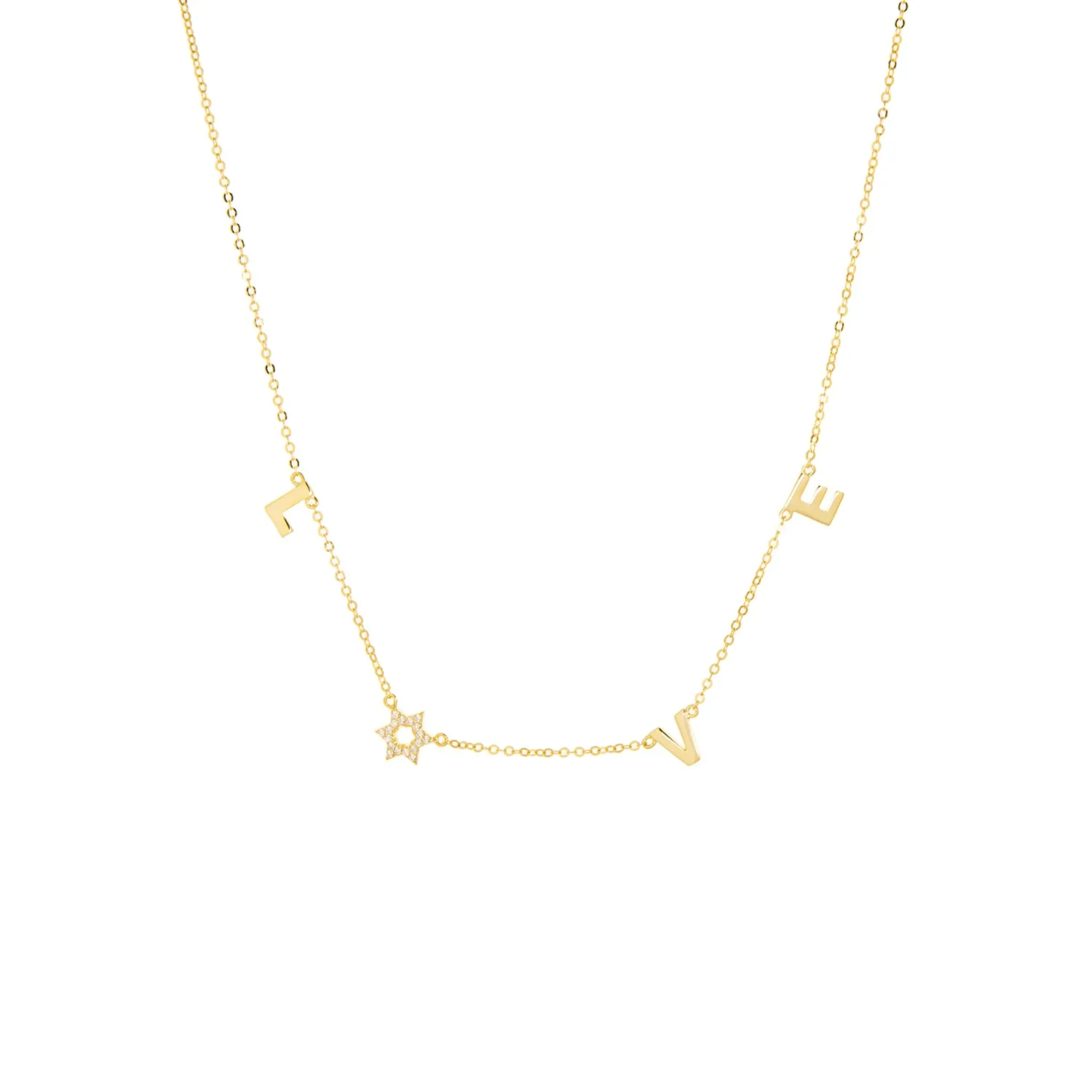 gold plated "LOVE" necklace