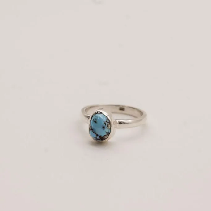 Golden Hill Turquoise Sterling Silver Ring- Size 5