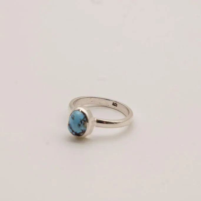 Golden Hill Turquoise Sterling Silver Ring- Size 5