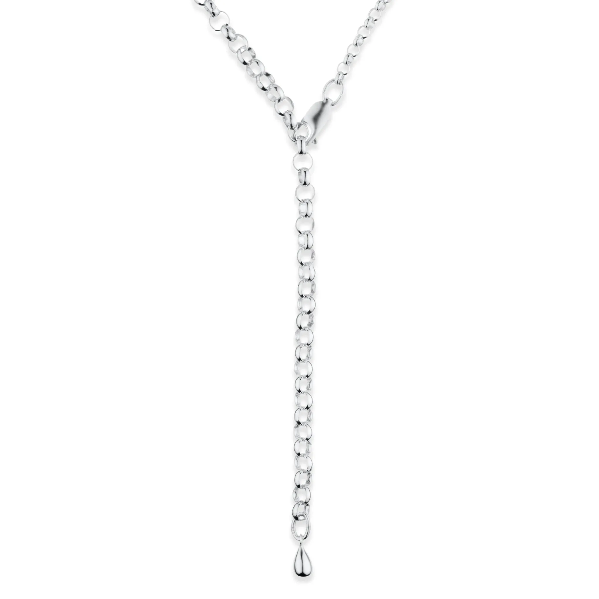 Graduated Teardrop Necklace - Sterling Silver