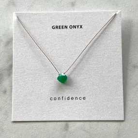 Green Onyx Necklace - Confidence