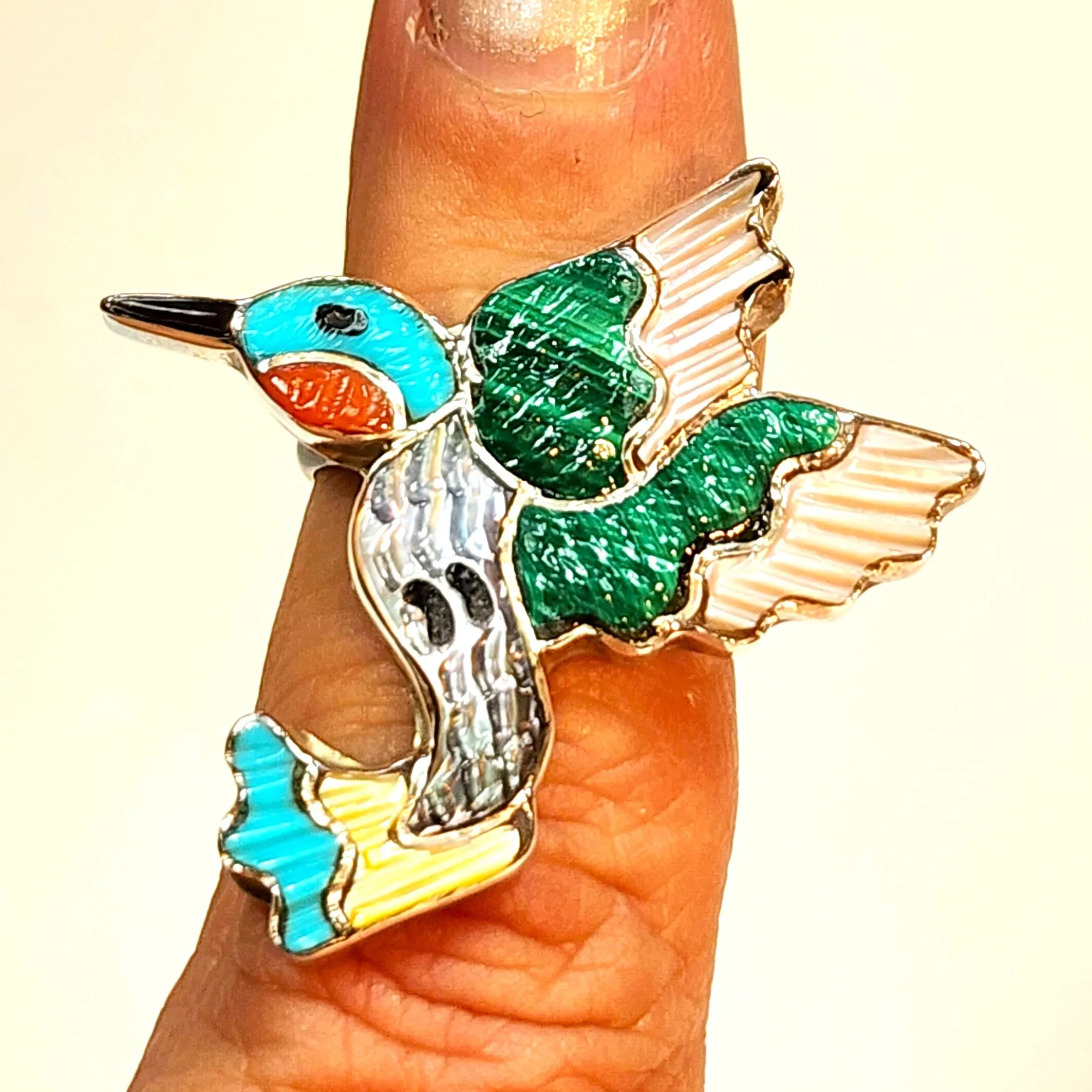 Happy Hummingbird Ring - Size 6