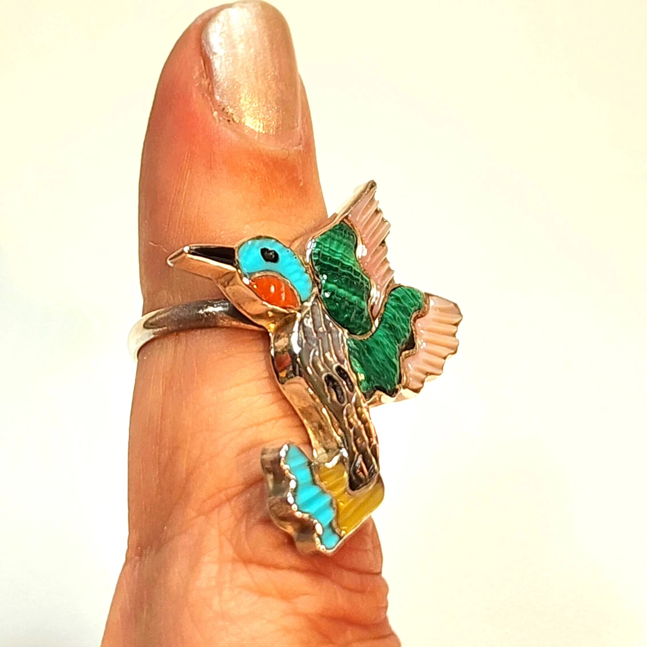 Happy Hummingbird Ring - Size 6