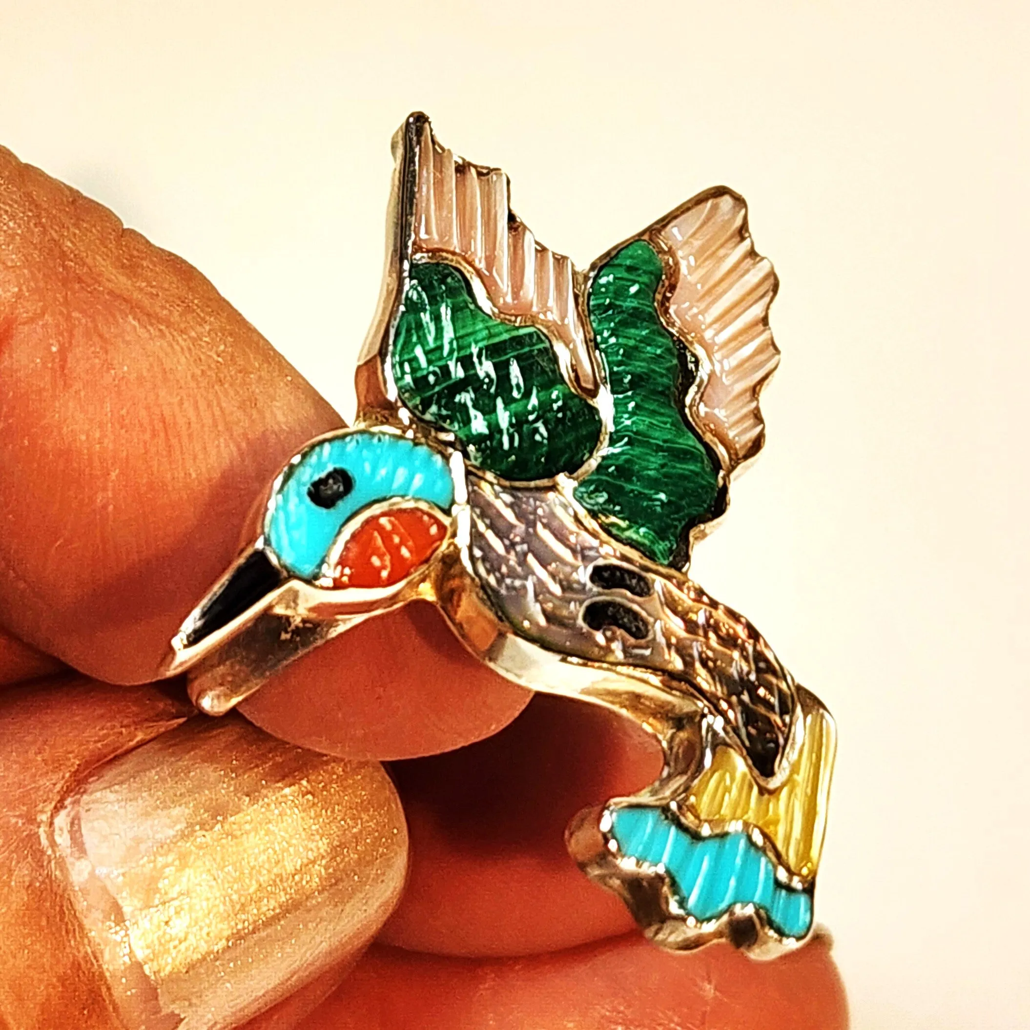 Happy Hummingbird Ring - Size 6