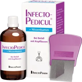 Head lice treatment  nit comb, INFECTOPEDICUL solution