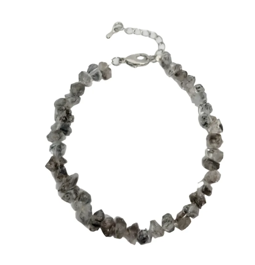 Herkimer Diamond Root Crystal Bracelet