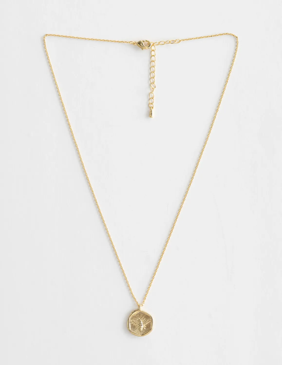 Honey Bee Pendant Necklace | Gold