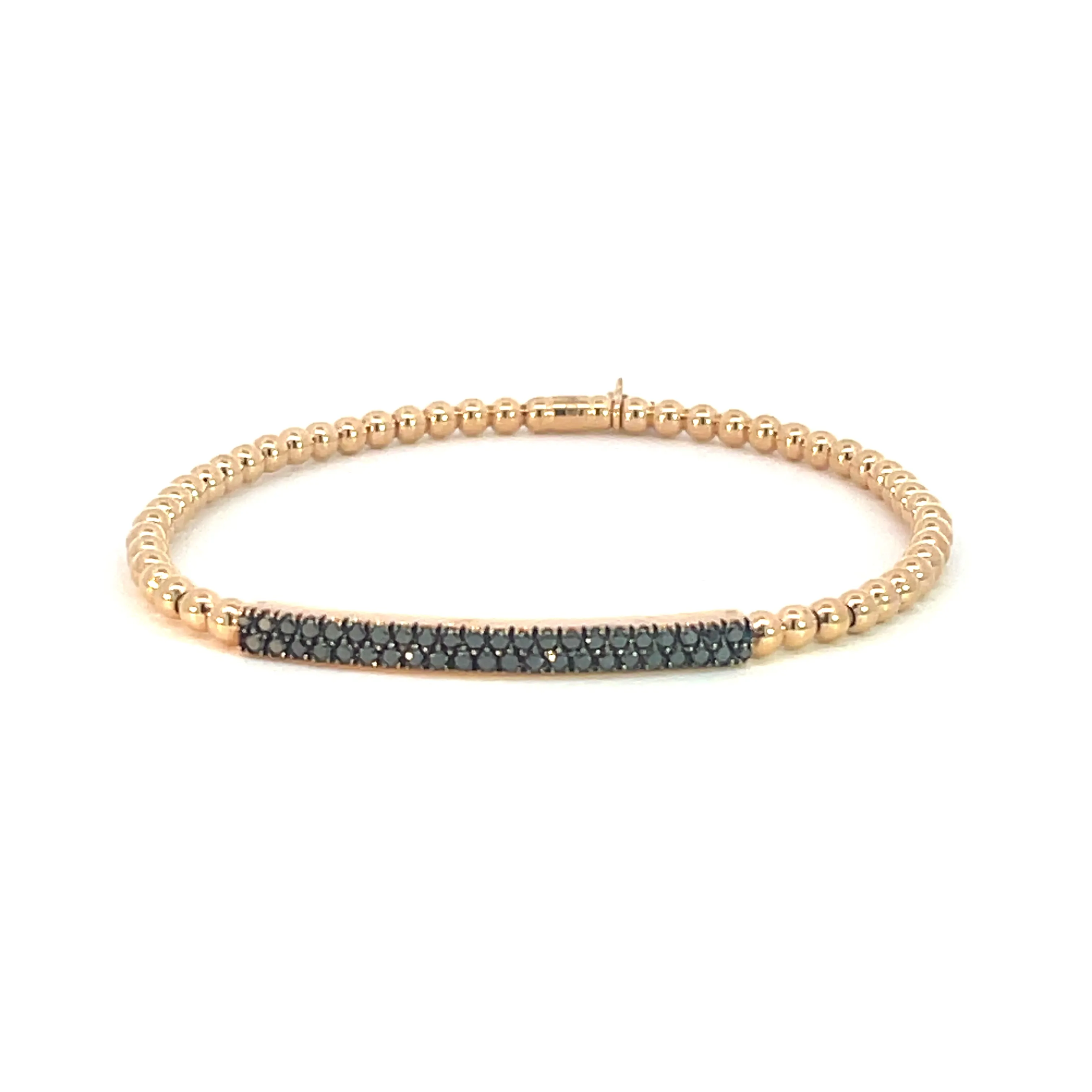 Hulchi Belluni ‘Tresore’ Black Diamond Bar Stretch Bracelet (21348BI)