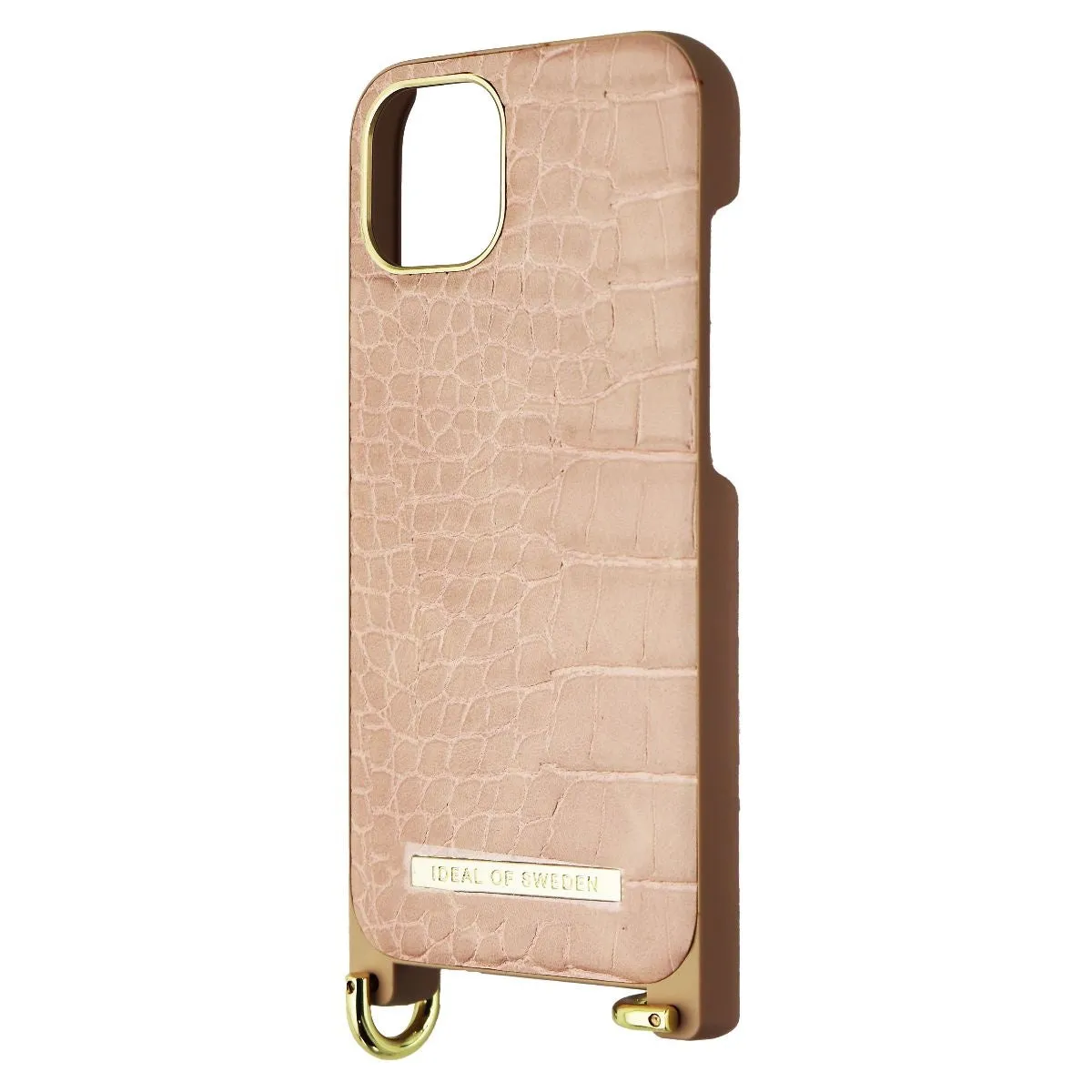 iDeal of Sweden Atelier Necklace Case for iPhone 13 - Misty Rose Croco