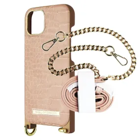 iDeal of Sweden Atelier Necklace Case for iPhone 13 - Misty Rose Croco