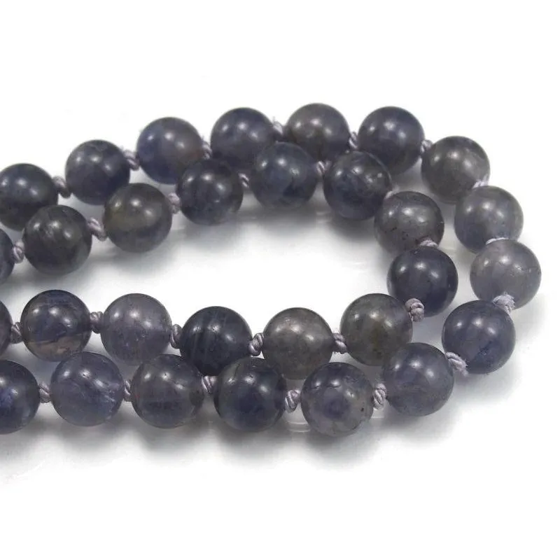 Iolite Necklace with Sterling Silver Trigger Clasp