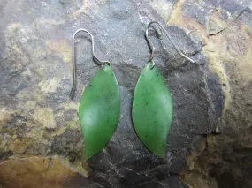 Jade Leaf Earrings