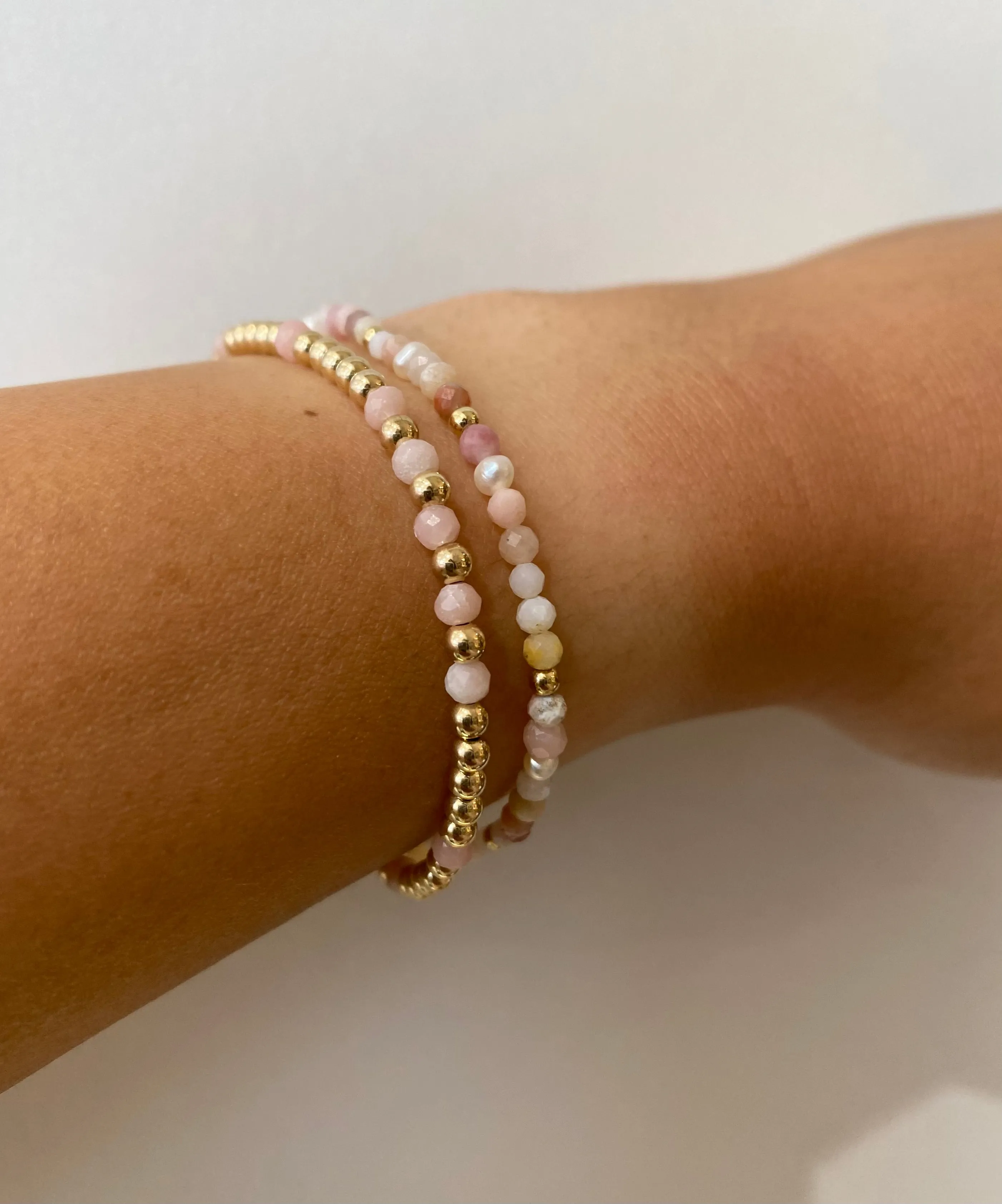 Jolie Bracelet ~ Pink Gems & Pearls