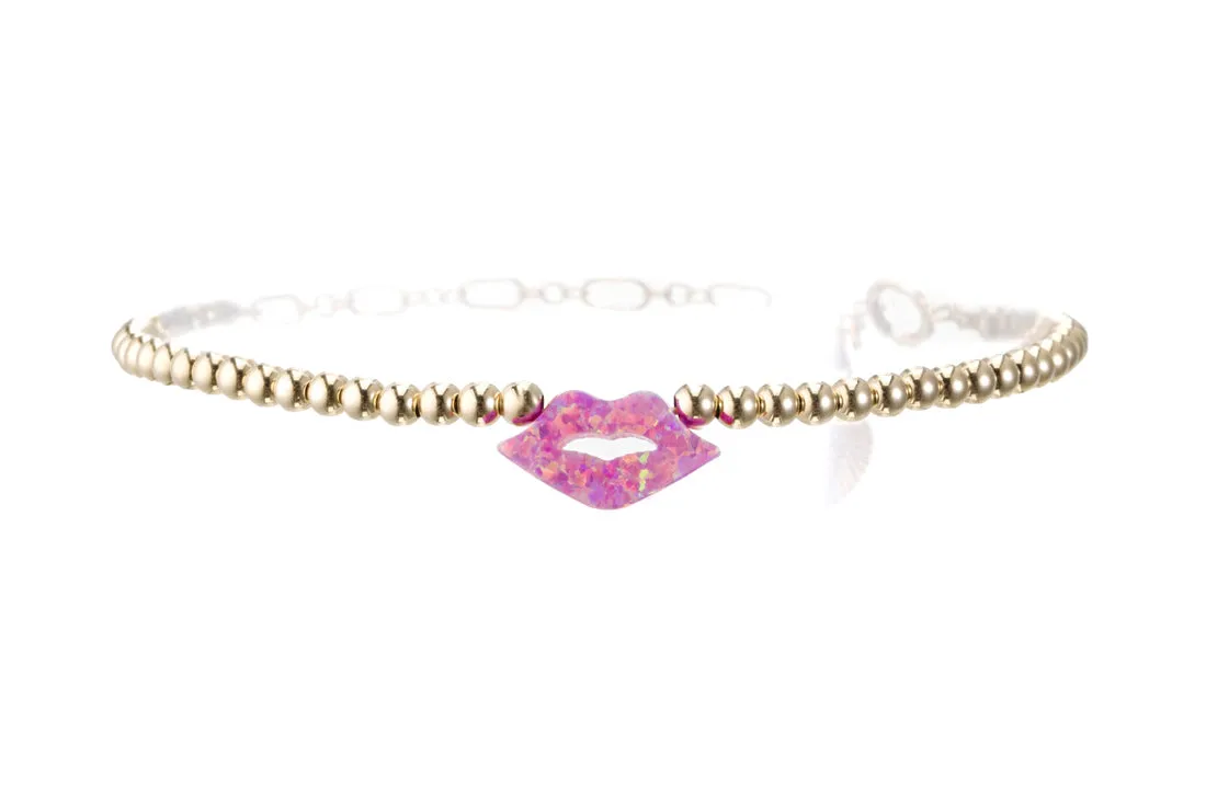 KISS/LIPS OPAL BRACELET