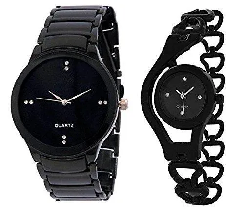 Krupa Enterprise Analogue Black Dial Mens and Womens Watches-55563