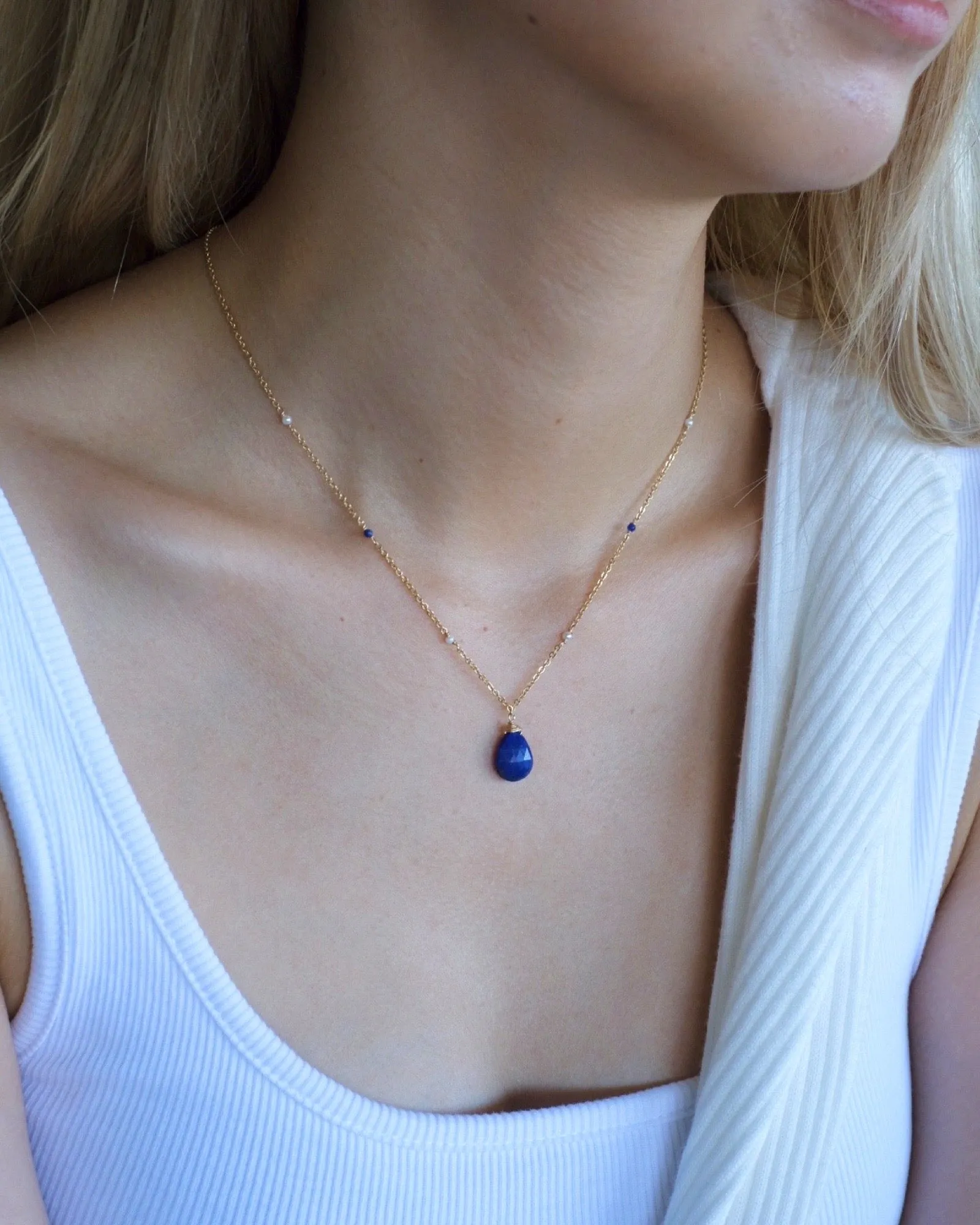 Lapis Lazuli Bohemian Necklace