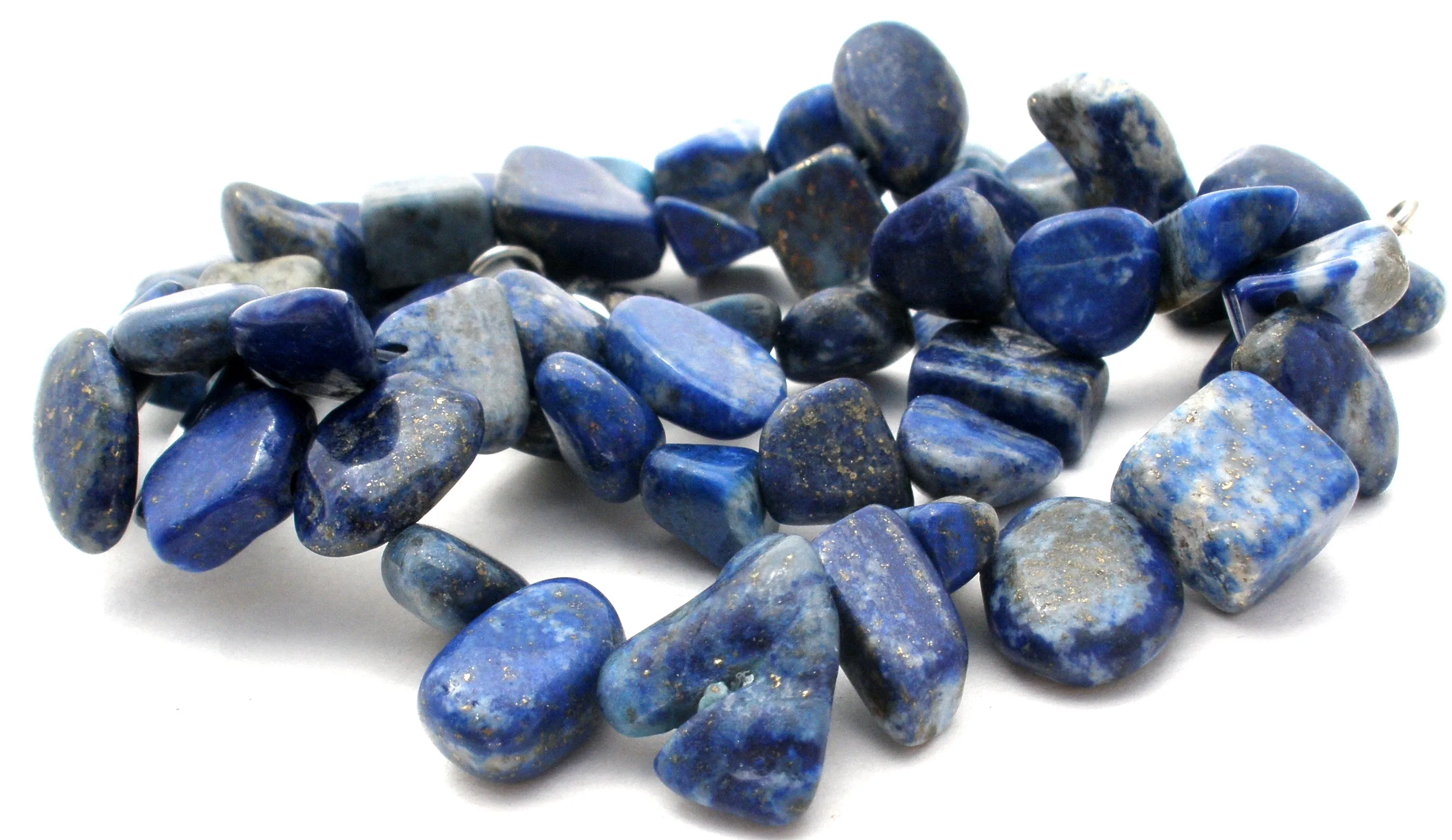 Lapis Lazuli Nugget Bead Necklace 18"