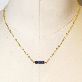 Lapis Lazuli Tiny Gemstone Necklace