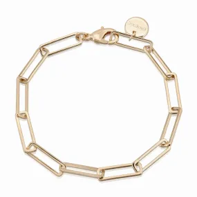 Large Rectangle Link Chain Anklet