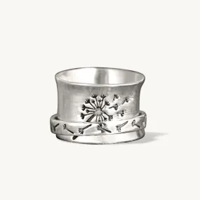 Lena Dandelion Flower Spinning Ring