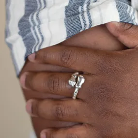 Light  Bangle Ring with Fists