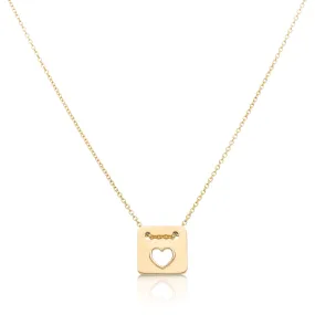 Love Necklace in 14k Gold