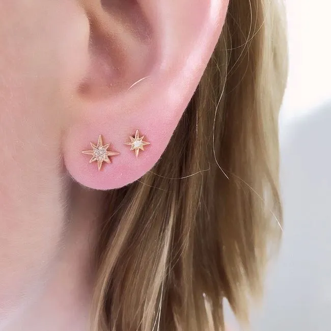 Medium Starburst Post Earrings