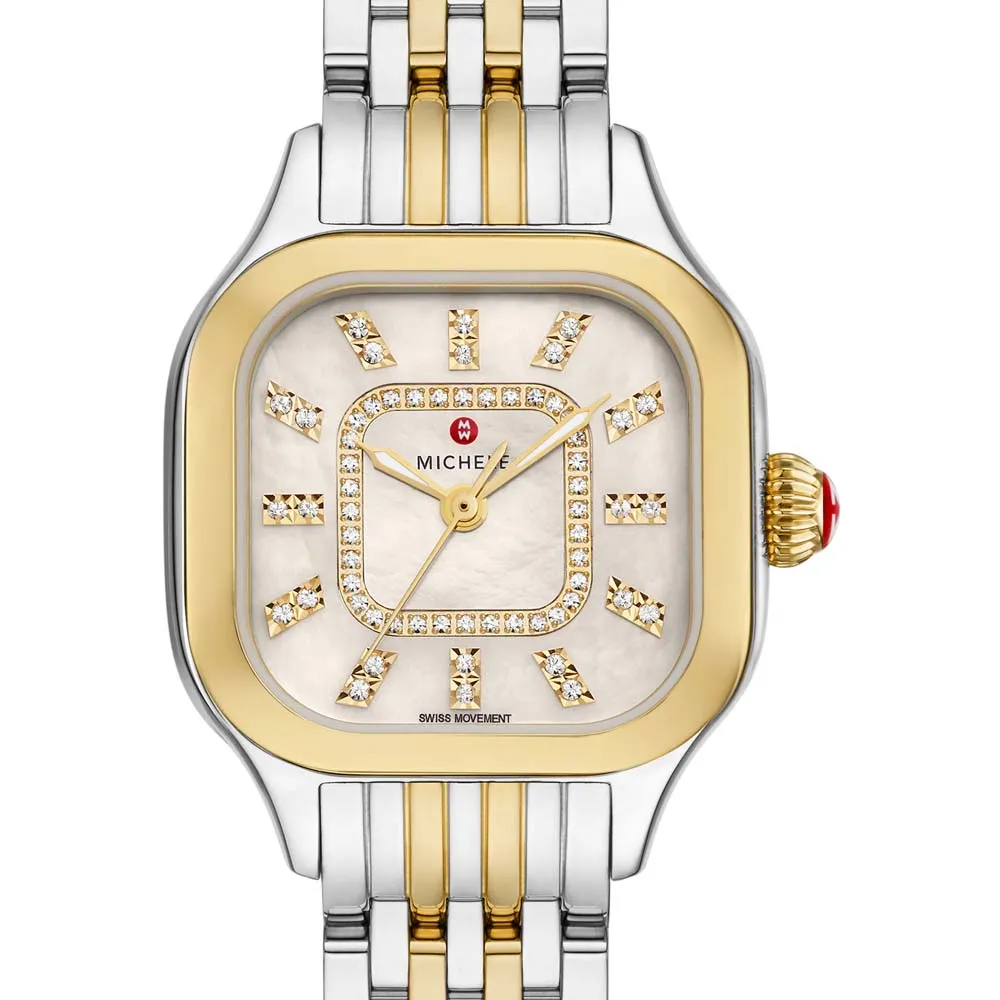 Meggie Two-Tone 18K Gold-Plated Diamond Dial Watch