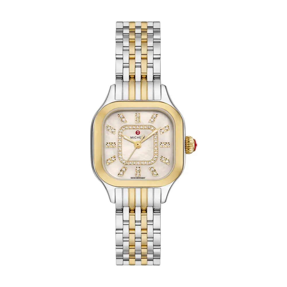 Meggie Two-Tone 18K Gold-Plated Diamond Dial Watch