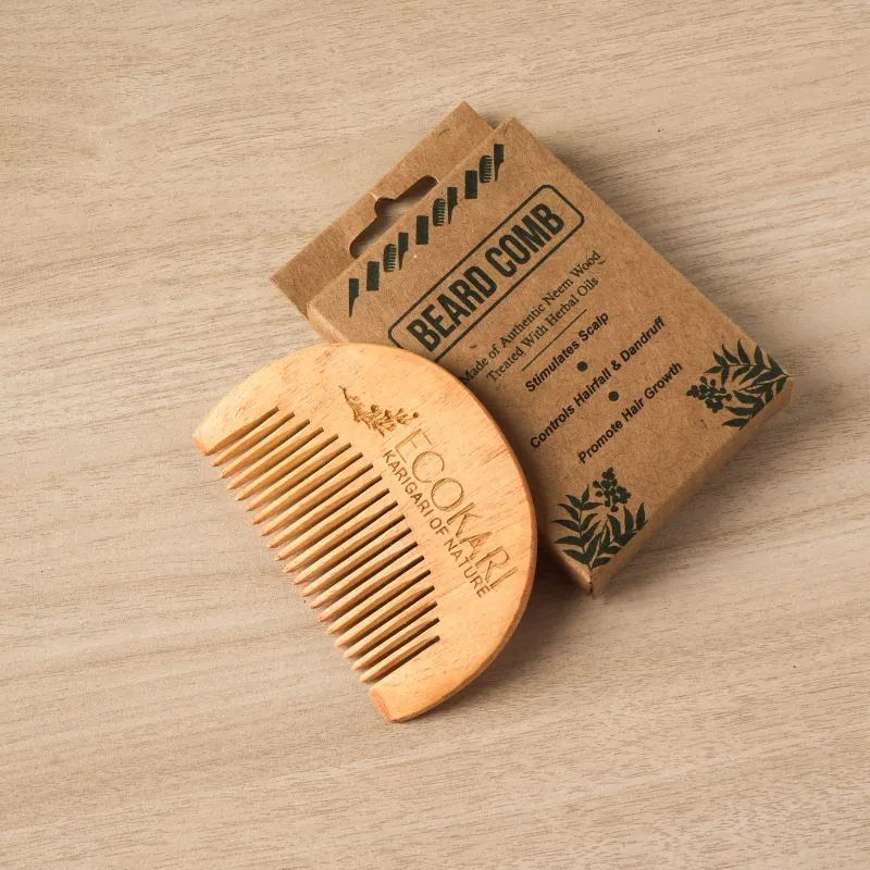 Men's Neem Wood Beard Comb