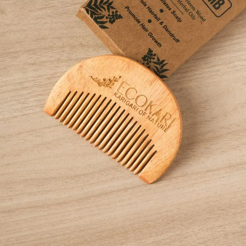 Men's Neem Wood Beard Comb