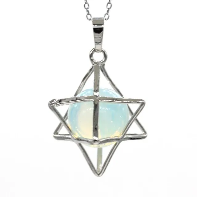 Merkaba Stone Pendant Necklace