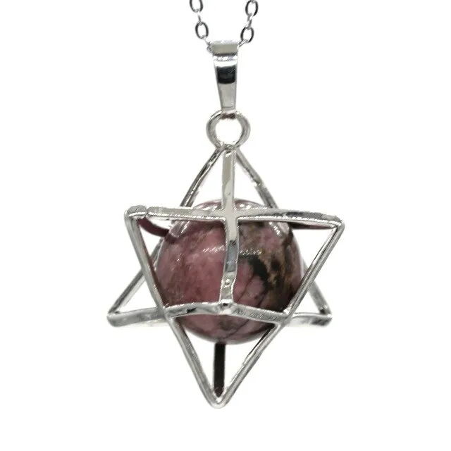 Merkaba Stone Pendant Necklace