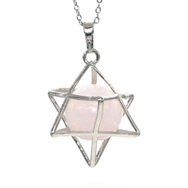 Merkaba Stone Pendant Necklace