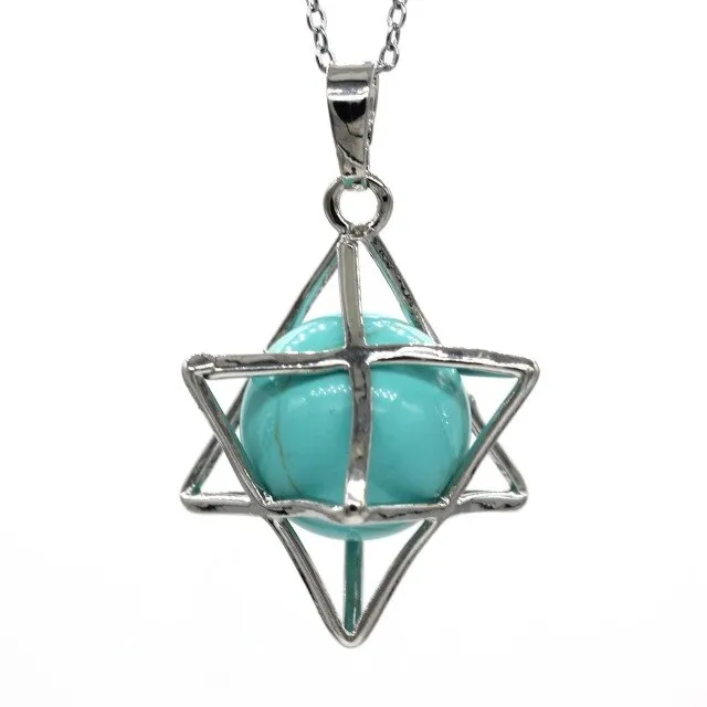 Merkaba Stone Pendant Necklace