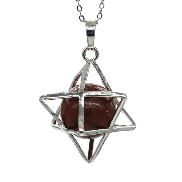 Merkaba Stone Pendant Necklace