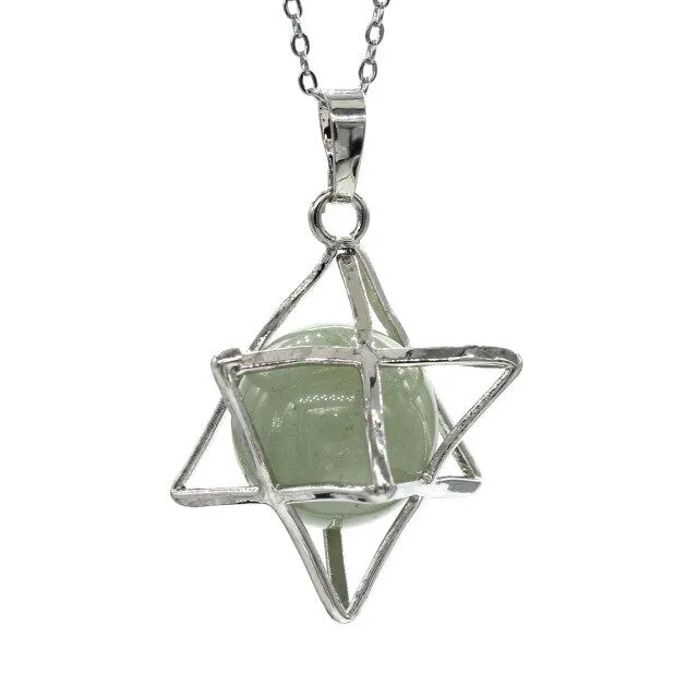 Merkaba Stone Pendant Necklace