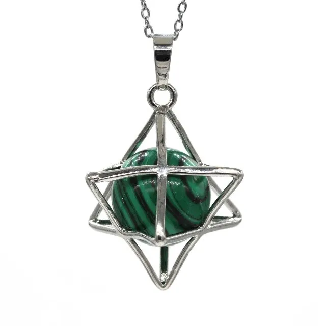 Merkaba Stone Pendant Necklace