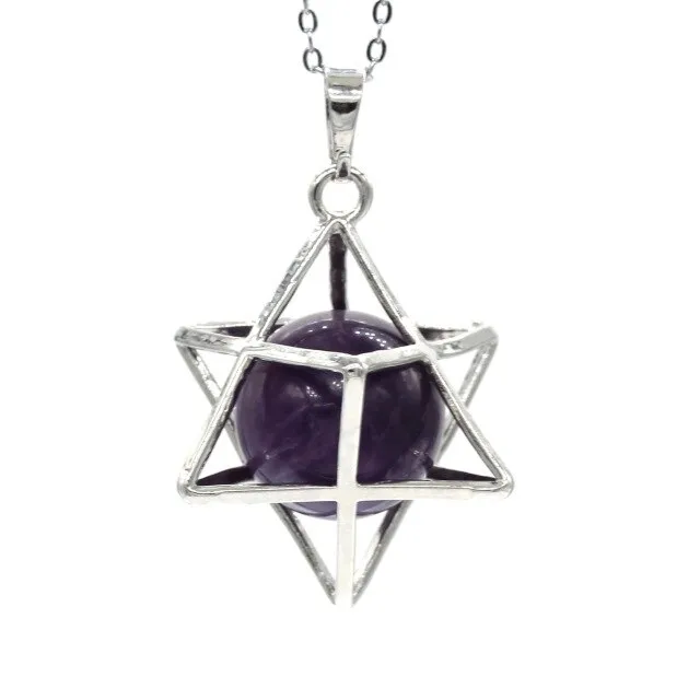 Merkaba Stone Pendant Necklace