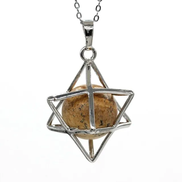 Merkaba Stone Pendant Necklace