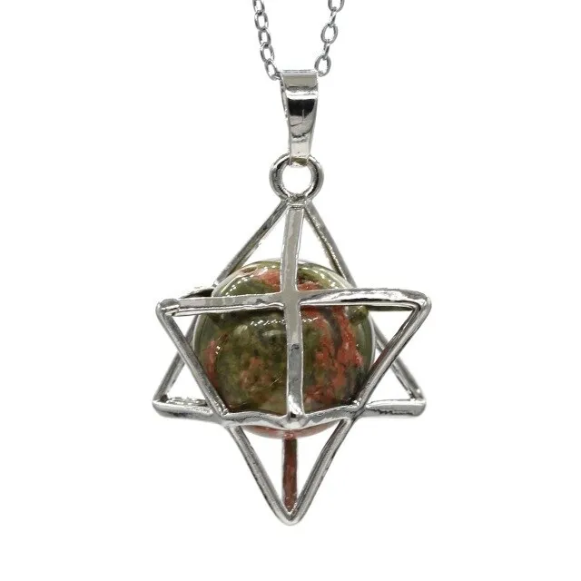 Merkaba Stone Pendant Necklace