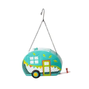 Metal Camper Birdfeeder Mint Green Cute