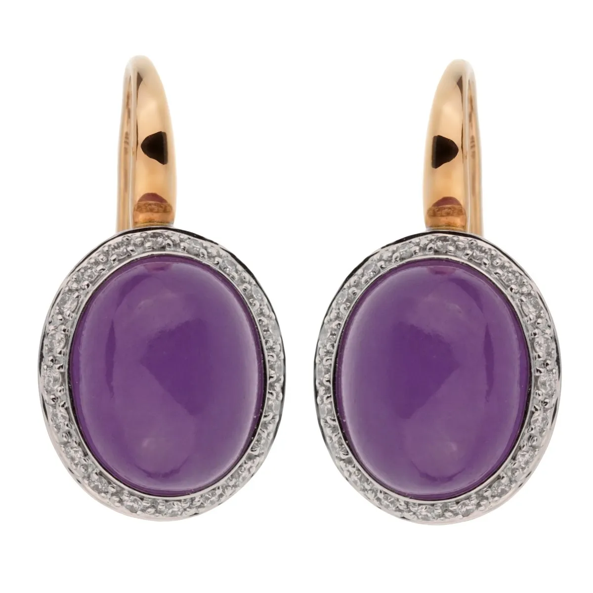 Mimi Milano Violet Jade Diamond Earring