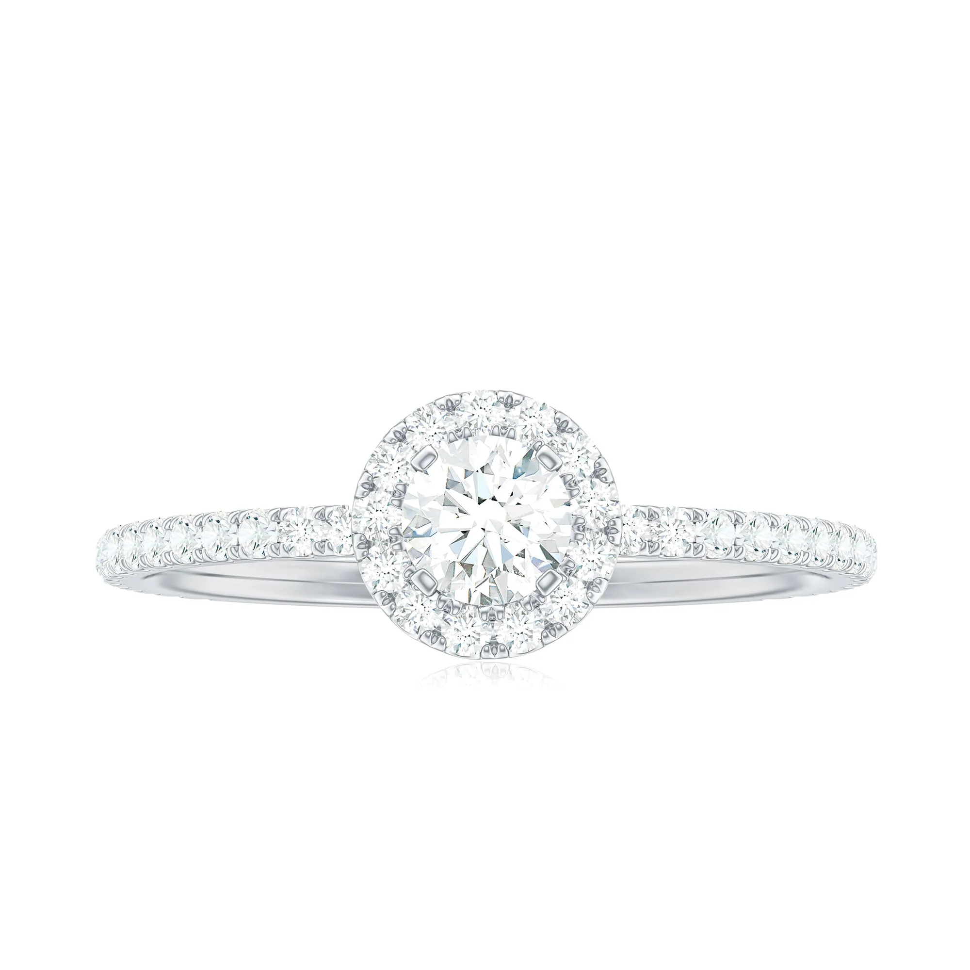 Minimal Engagement Ring with Lab Grown Diamond