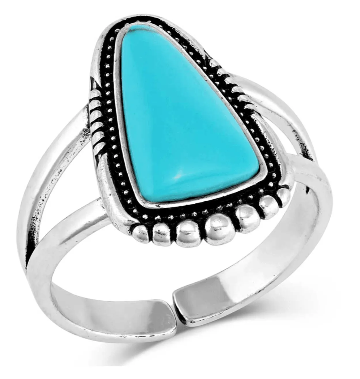 Montana Silversmiths Ways of the West Turquoise Ring RG5485