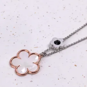 Mother of Pearl Flower Necklace