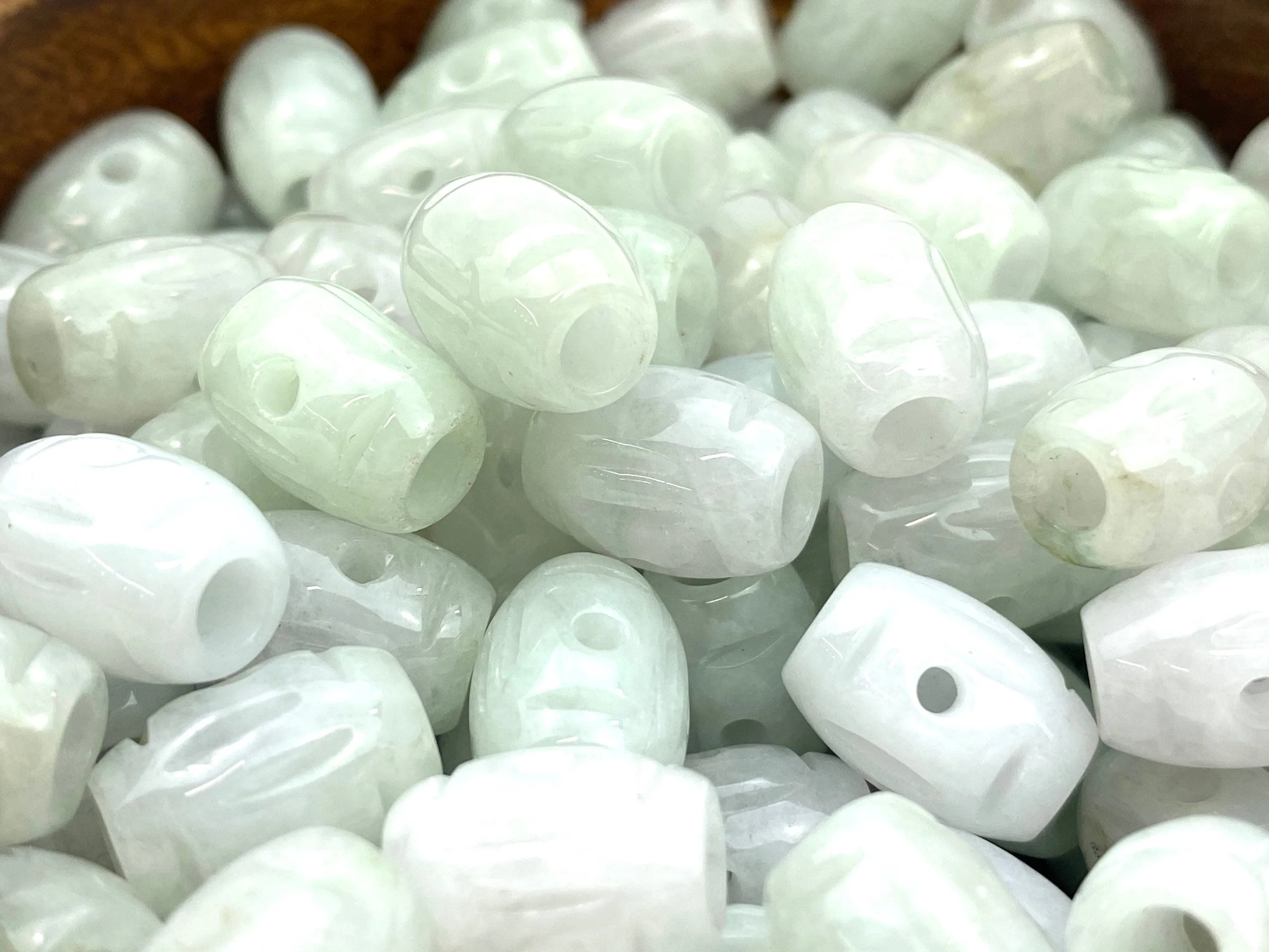 Natural Jade Beads , Sku#JP33