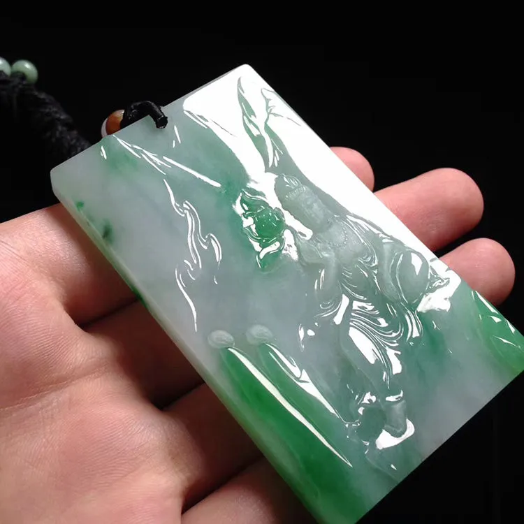 Natural Jade Pendant Jadeite Guan Yin Pendant PT231